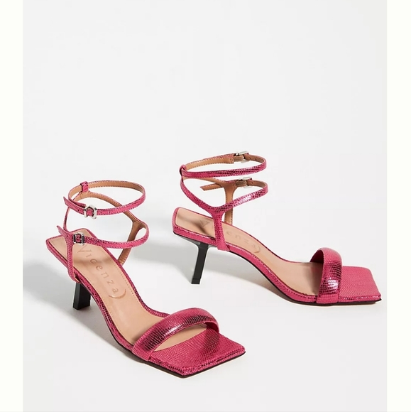 Sale 🔥New Anthropologie Vicenza Metallic Rose 🌹 2" heels - Picture 2 of 14